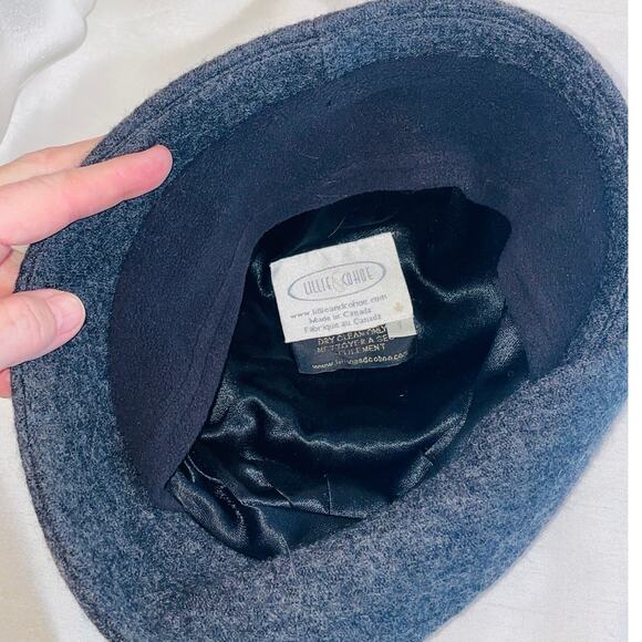 Lillie & Cohoe Boiled Wool Lexi Hat - Sze 1 (23") - Canadian Made - Cloche Style - Picture 6 of 8